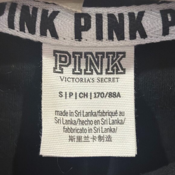 Victoria’s Secret PINK Black Cowlneck Sweatshirt - Women's Size Small - Picture 5 of 5